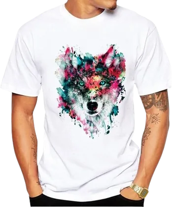 Camiseta blanca sublimada a todo color